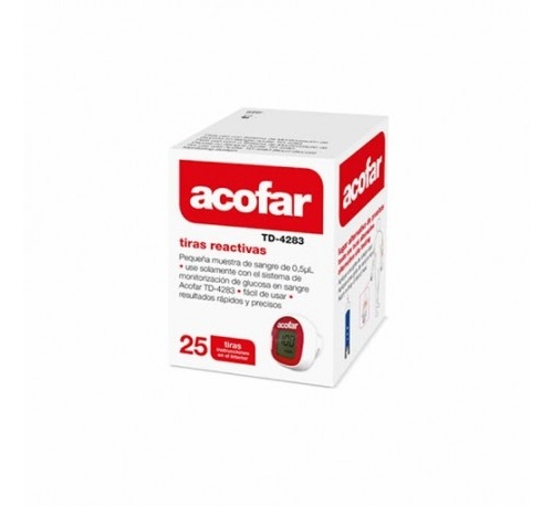 Tiras reactivas glucemia - acofarma nesira (25 unidades)
