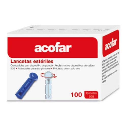 Acofarma nesira lancetas esteriles (100 lancetas)