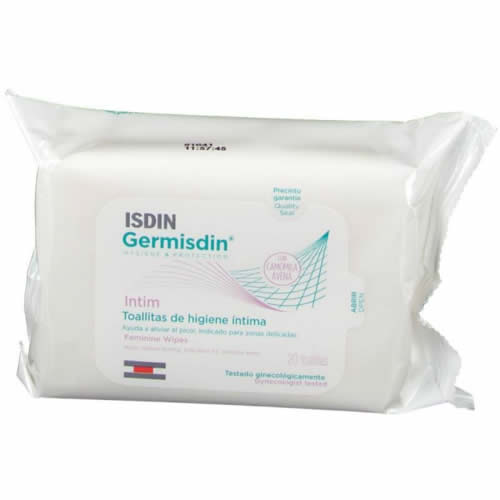 Isdin germisdin hygiene & protection intim - toallitas de higiene intima (20 toallitas)