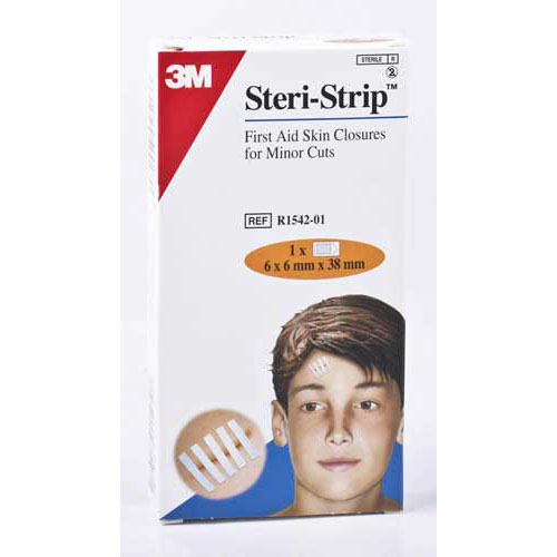 Steri strip - sutura cutanea esteril (tira  38 mm x 6 mm  6 tiras)