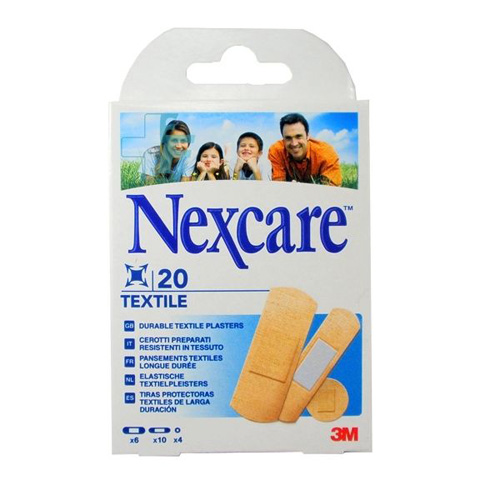 3m nexcare textile - aposito adhesivo (surtido 20 u)