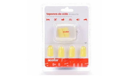 Tapones oidos espuma - acofar (6 u)