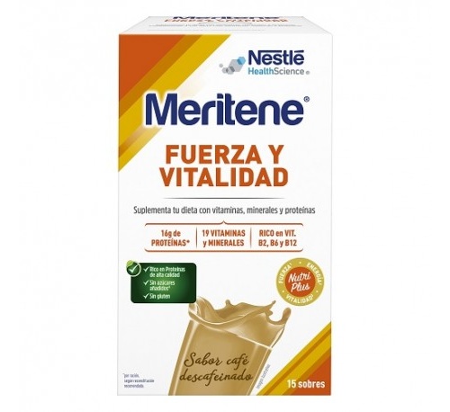 Meritene (15 sobres 30 g sabor cafe descafeinado)