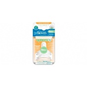 Tetina silicona boca ancha cereales options+ - dr brown´s natural flow (2 unidades)