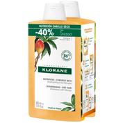 Klorane champu mango pack doble 2x400 ml