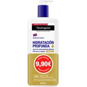 Neutrogena hidratacion profunda aceite en locion (1 envase 400 ml pack promocional)