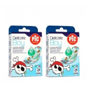 Pic delicate tnt antibacteriano kids - aposito adhesivo (boy 19 x 72 mm 24 apositos)