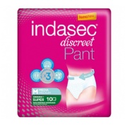 Indasec pant super absorb inc orina dia anat (t- media 10 u)