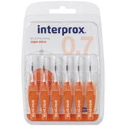 Cepillo interdental interprox 4 g sup-micro recto 0.9 naranj
