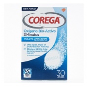 Corega oxigeno bio-activo - limpieza protesis dental (30 tabletas)