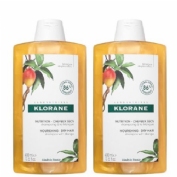 Klorane champu mango pack doble 2x400 ml