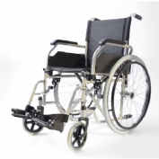 Silla de ruedas acero (rueda gde 43 cm ancho)
