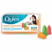 Tapones oidos espuma fluo - quies (6 u)