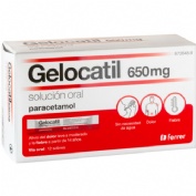 GELOCATIL 650 mg SOLUCION ORAL, 12 sobres