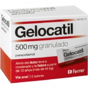 GELOCATIL 500 mg GRANULADO , 12 sobres