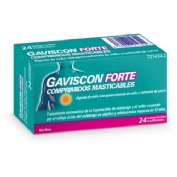GAVISCON FORTE COMPRIMIDOS MASTICABLES,24 comprimidos