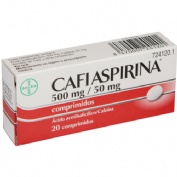 CAFIASPIRINA 500 mg/50 mg COMPRIMIDOS , 20 comprimidos