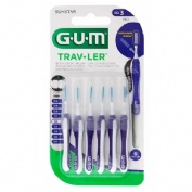 Cepillo interdental viaje - gum 1512 trav-ler (extrafino 1.2 mm cilindrico 6 u)