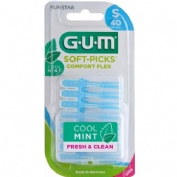 Cepillo interdental - gum soft-picks comfort flex mint (talla s 40 unidades)
