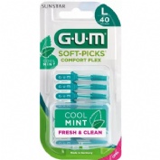 Cepillo interdental - gum soft-picks comfort flex mint (talla l 40 unidades)