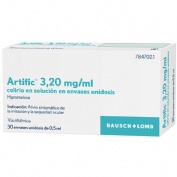 ARTIFIC 3,20 mg/ml COLIRIO EN SOLUCION EN ENVASE  UNIDOSIS , 30 envases unidosis de 0,5 ml