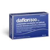 DAFLON 500 MG COMPRIMIDOS RECUBIERTOS CON PELÍCULA, 30 comprimidos