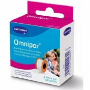 Esparadrapo hipoalergico - omnipor papel (1 unidad 5 m x 2,5 cm)