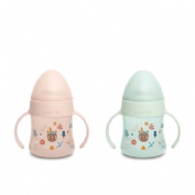 Biberon silicona - suavinex entrena (150 ml con asas de colores +4m)