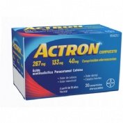 ACTRON COMPUESTO 267 MG/133 MG/40 MG COMPRIMIDOS EFERVESCENTES , 20 comprimidos