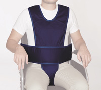CHALECO ABDOMINAL CON SOPORTE PERINEAL Y TIRANTES