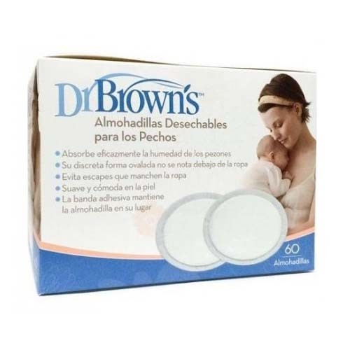 Discos absorbentes lactancia - dr brown,s desechables (60 u)