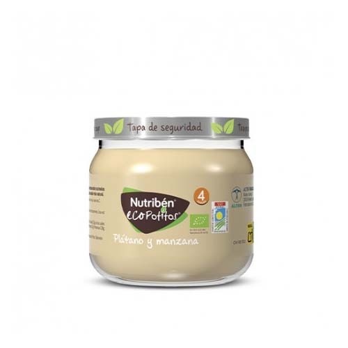Nutriben ecopotitos inicio a la fruta - platano manzana (1 envase 120 g)