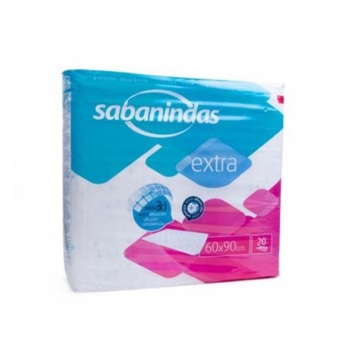 Sabanindas classic  prot-cama extra 60x90 cm 20 u