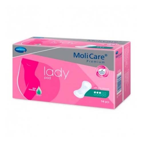 Absorbente incontinencia orina ligera - molicare premium lady pad (3 gotas 14 unidades)