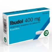 IBUDOL 400 MG COMPRIMIDOS RECUBIERTOS CON PELICULA, 20 comprimidos